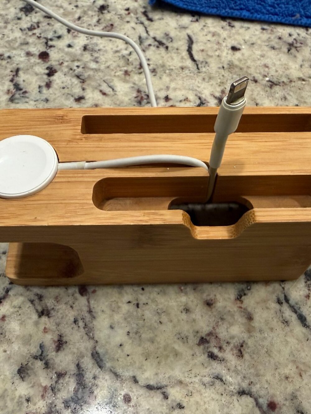 Bamboo Charging Station for Apple Watch and iPhone